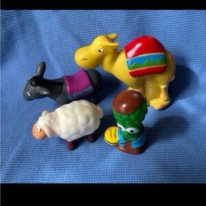 Veggie Tales Nativity Drummer Boy add on set Camel Donkey + lamb Christmas